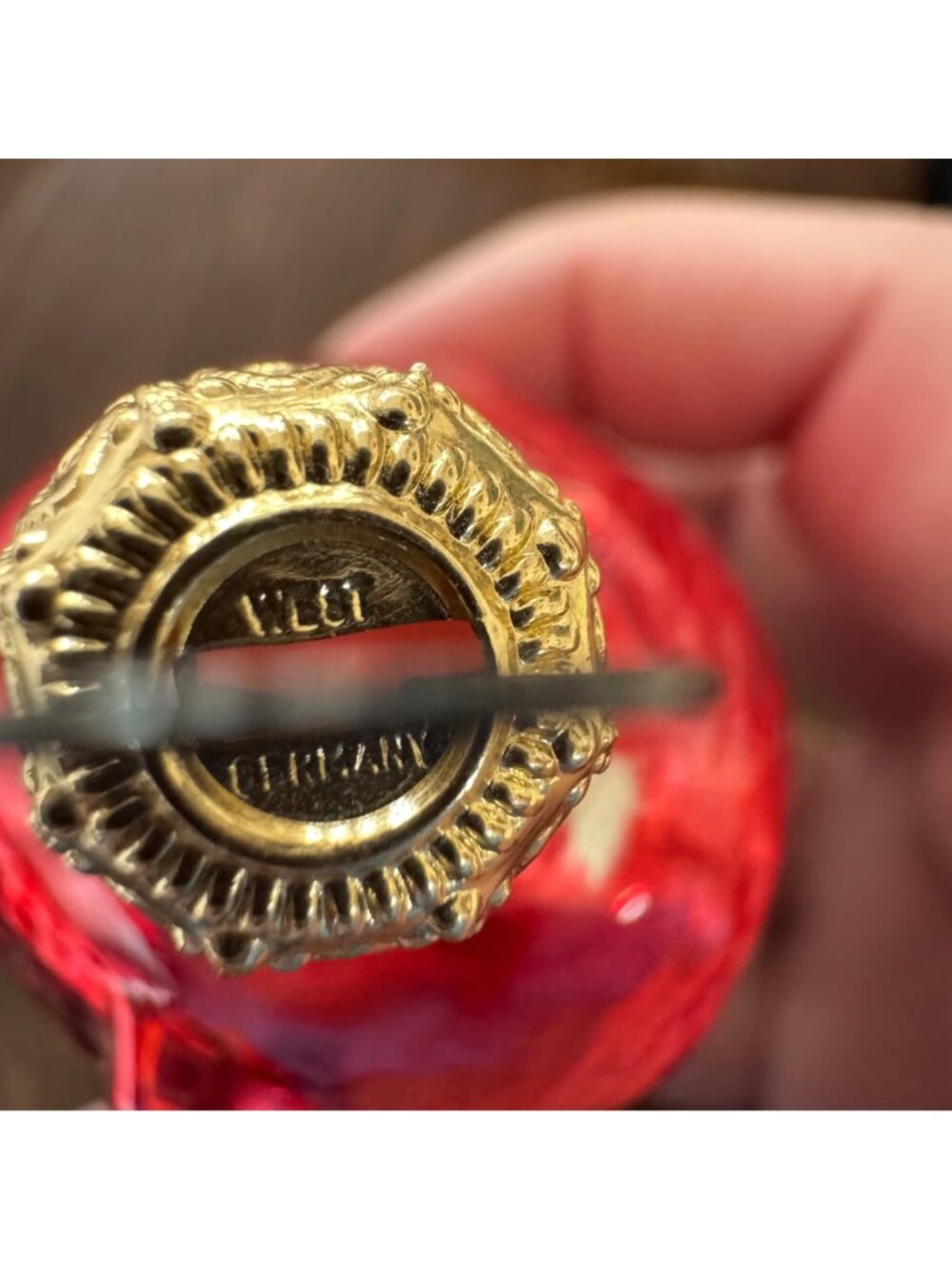 Vintage Christmas Thanksgiving Ornament Blown Glass West Germany Turkey House 3" - Picture 5 of 9